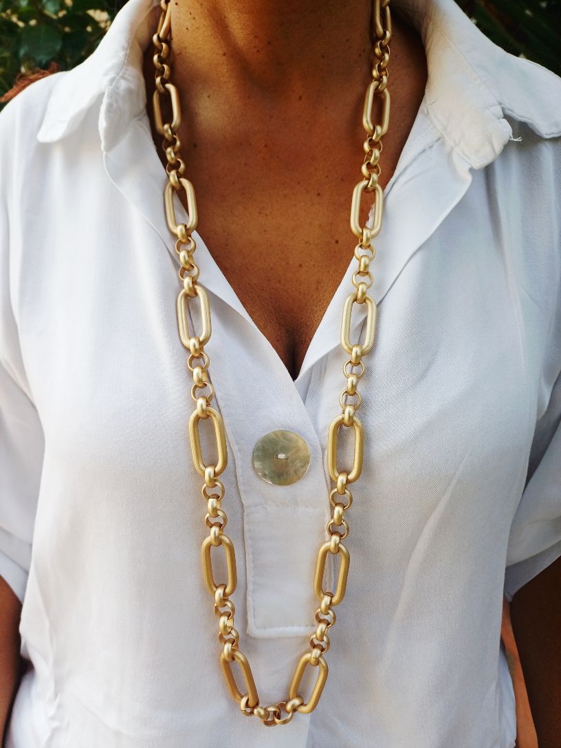 Collana Lunga Vienna in metallo Oro ALEVA' BIJOUX