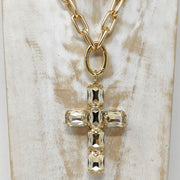Ciondolo Croce Oro Princess champagne  ALEVA' BIJOUX