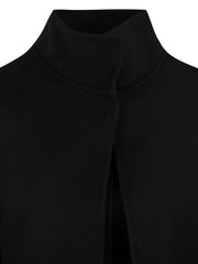 Cappotto in panno di lana con mantellina GLOX