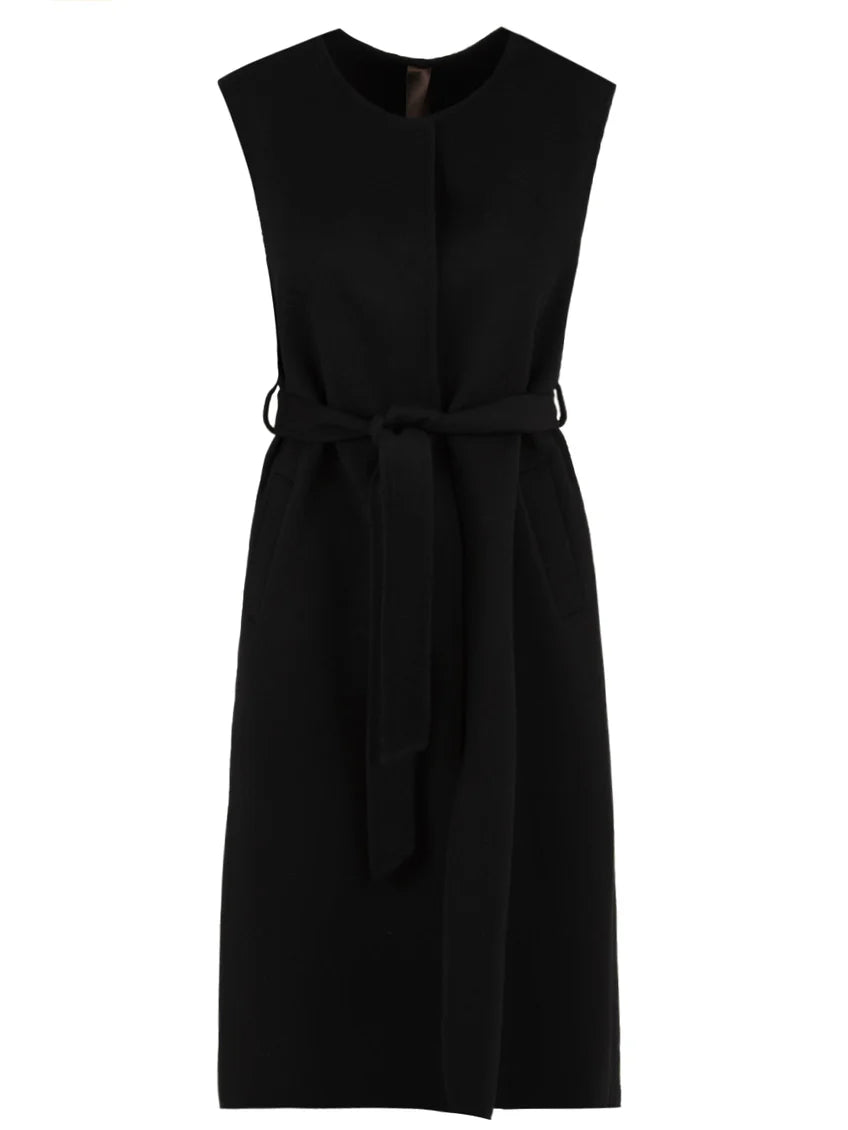 Cappotto in panno di lana con mantellina GLOX