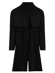 Cappotto in panno di lana con mantellina GLOX