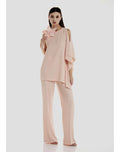 Completo Pantalone In Cady dettaglio fiore ATELIER LEGORA