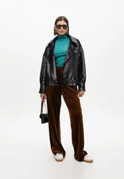 Nuova Collezione Pantaloni larghi in velluto stretch LOLA CASADEMUNT