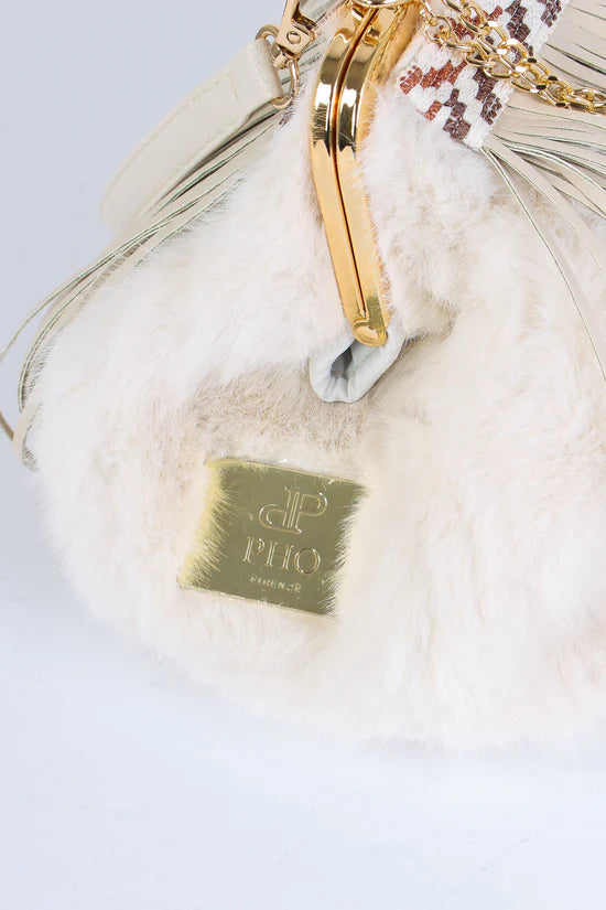 Clutch in Ecopelliccia e Frange PHO