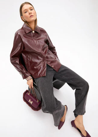 Borsa in Pelliccia Sintetica con Patta in ecopelle LOLA CASADEMUNT