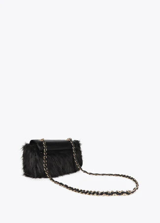 Borsa in Pelliccia Sintetica con Patta in ecopelle LOLA CASADEMUNT