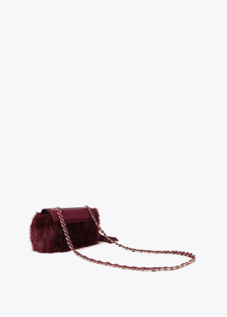 Borsa in Pelliccia Sintetica con Patta in ecopelle LOLA CASADEMUNT