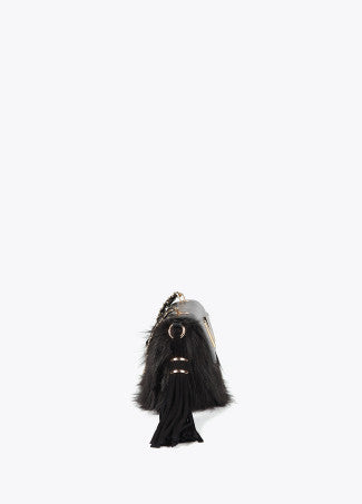 Borsa in Pelliccia Sintetica con Patta in ecopelle LOLA CASADEMUNT