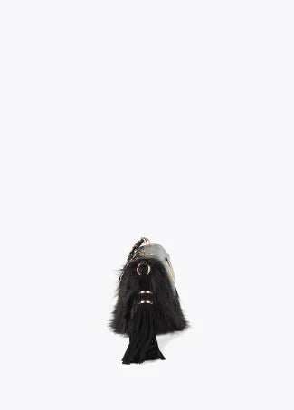 Borsa in Pelliccia Sintetica con Patta in ecopelle LOLA CASADEMUNT