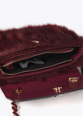 Borsa in Pelliccia Sintetica con Patta in ecopelle LOLA CASADEMUNT