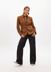 Nuova Collezione Blazer in finta pelle scamosciata con gilet effetto serpente LOLA CASADEMUNT