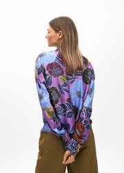 Nuova Collezione Blusa in raso stampa floreale LOLA CASADEMUNT