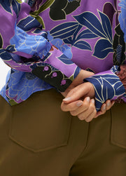 Nuova Collezione Blusa in raso stampa floreale LOLA CASADEMUNT