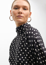 Nuova Collezione Blusa collo alto a pois LOLA CASADEMUNT