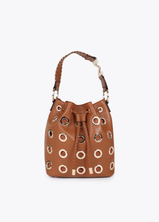 Nuova Collezione Borsa con Occhielli Metallici Circolari LOLA CASADEMUNT