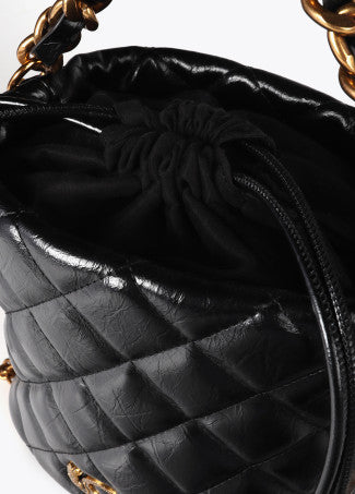 Borsa shopper a due manici con trapuntata in ecopelle LOLA CASADEMUNT