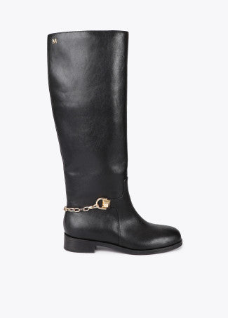 Stivale alto con dettaglio di catena posteriore 30mm LOLA CASADEMUNT