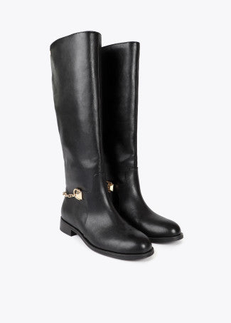 Stivale alto con dettaglio di catena posteriore 30mm LOLA CASADEMUNT