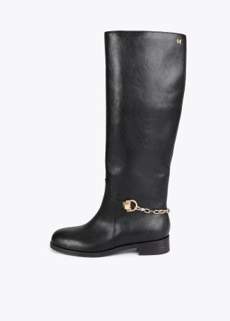 Stivale alto con dettaglio di catena posteriore 30mm LOLA CASADEMUNT