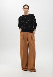 Maglia con occhielli con manica cadente LOLA CASADEMUNT