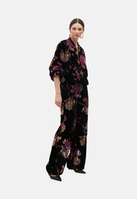 Nuova Collezione Pantaloni larghi in velluto fantasia LOLA CASADEMUNT