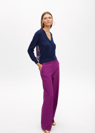 Nuova Collezione Cardigan in Maglia Fine con Retro fantasia LOLA CASADEMUNT