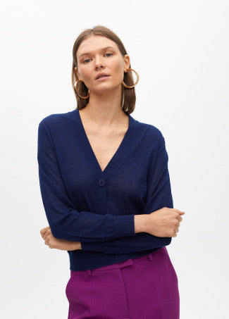 Nuova Collezione Cardigan in Maglia Fine con Retro fantasia LOLA CASADEMUNT