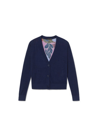 Nuova Collezione Cardigan in Maglia Fine con Retro fantasia LOLA CASADEMUNT