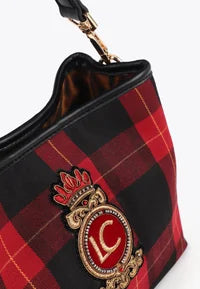 Borsa piccola in tessuto tartan LOLA CASADEMUNT