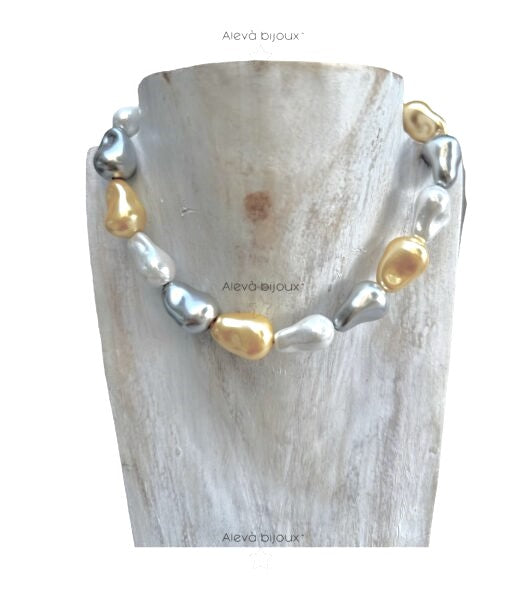Collana Chiara mix con perle di Maiorca ALEVA' BIJOUX