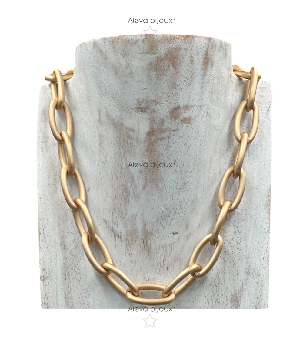 Collana Lunga Vienna in Oro satinato ALEVA' BIJOUX