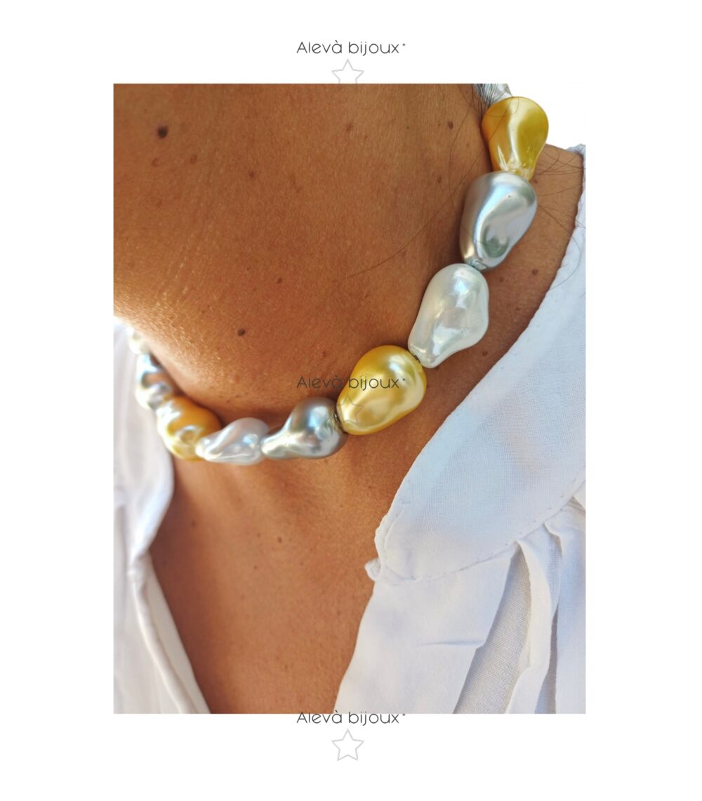 Collana Chiara mix con perle di Maiorca ALEVA' BIJOUX