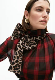Nuova Collezione Camicia tartan con fiocco LOLA CASADEMUNT