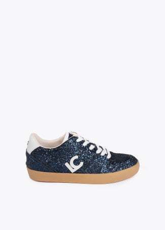 Sneakers glitterate con logo in Pelle LOLA CASADEMUNT