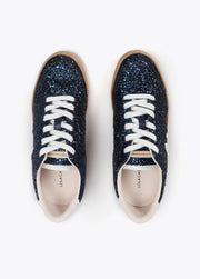 Nuova Collezione Sneakers glitterate con logo in Pelle LOLA CASADEMUNT