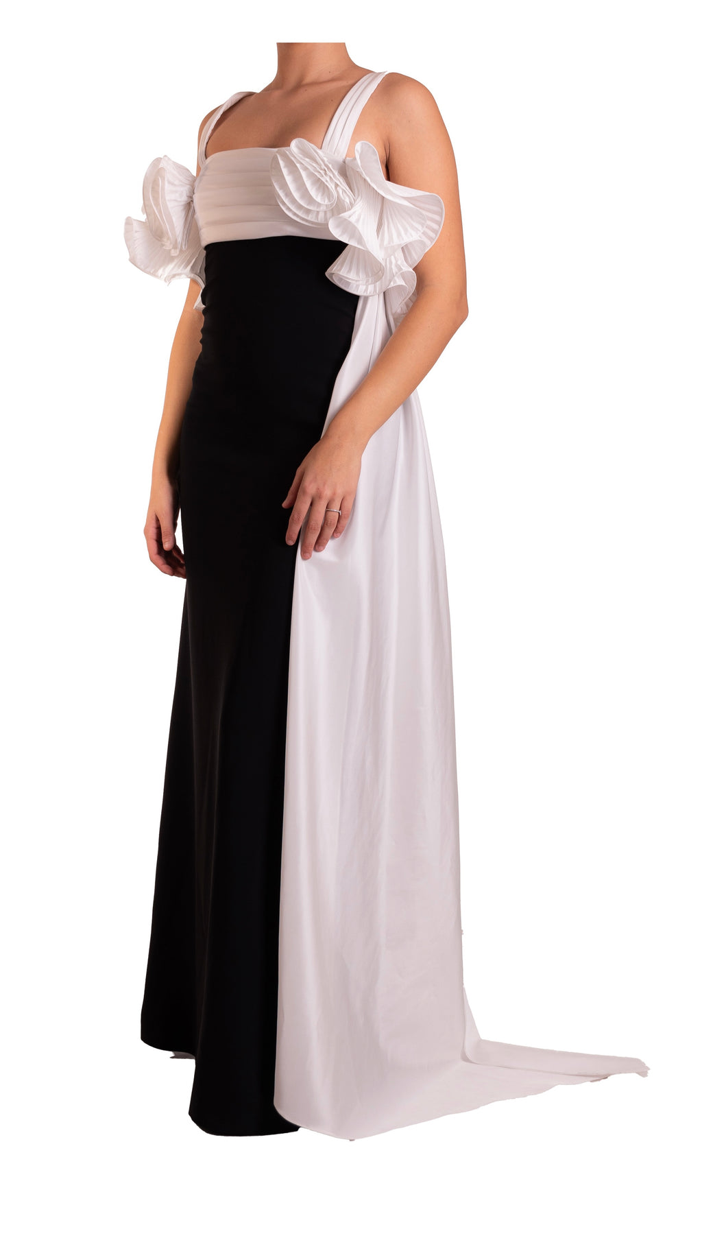 Abito lungo con pannelli a contrasto JAISOSUS