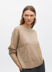 Maglia in misto lana merino con Strass LOLA CASADEMUNT
