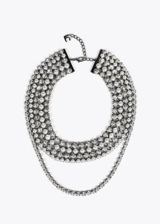 Collana Multistrato Cristalli e Perle LOLA CASADEMUNT