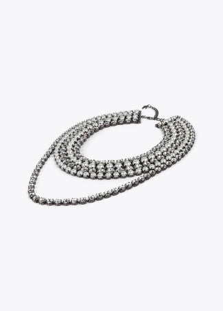 Collana Multistrato Cristalli e Perle LOLA CASADEMUNT