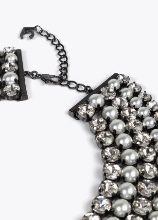 Collana Multistrato Cristalli e Perle LOLA CASADEMUNT