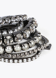 Set di braccialetti elastici effetto gioiello e perla LOLA CASADEMUNT