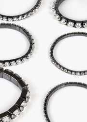 Set di braccialetti elastici effetto gioiello e perla LOLA CASADEMUNT