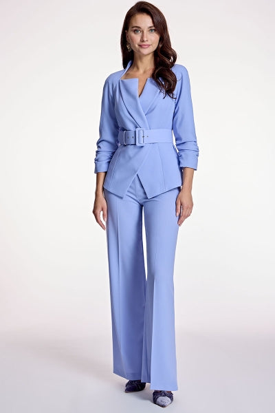 Pantaloni dritti in crepe grezza ALBA CONDE