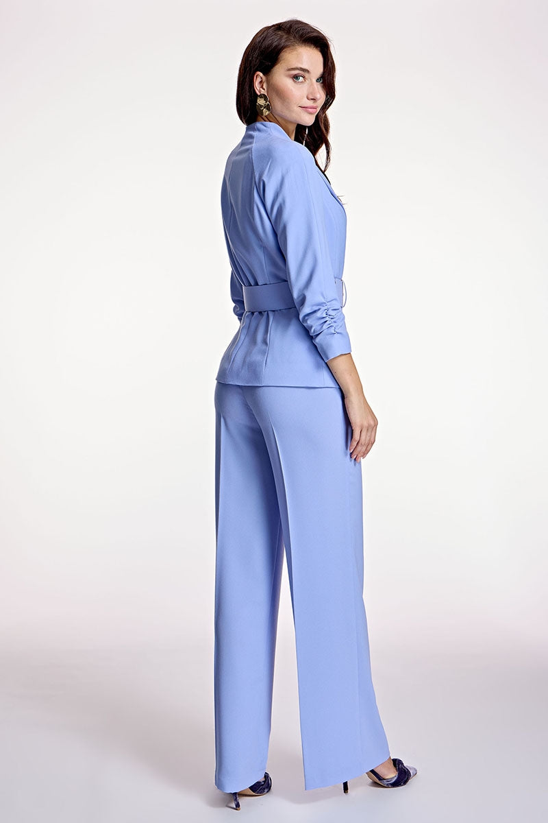 Pantaloni dritti in crepe grezza ALBA CONDE