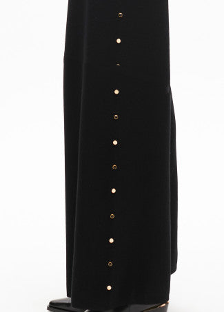 Pantaloni larghi di maglia con borchie LOLA CASADEMUNT