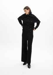 Nuova Collezione Pantaloni larghi di maglia con borchie LOLA CASADEMUNT