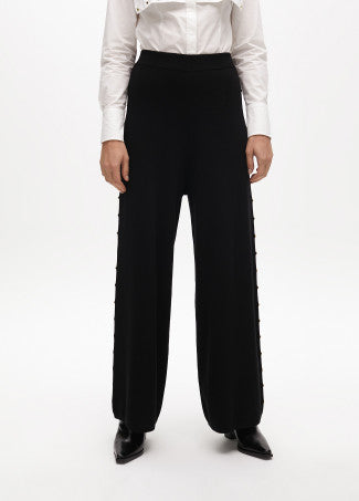 Nuova Collezione Pantaloni larghi di maglia con borchie LOLA CASADEMUNT