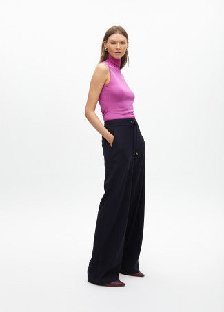 Nuova Collezione Pantaloni larghi con Riga Diplomatica e coulisse LOLA CASADEMUNT