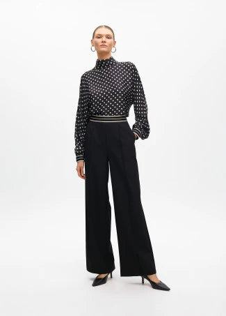 Pantaloni larghi con fascia bicolore LOLA CASADEMUNT