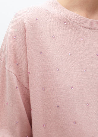 Maglia in misto lana merino con Strass LOLA CASADEMUNT